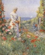 Childe Hassam In the Garden:Celia Thaxter in Her Garden china oil painting reproduction